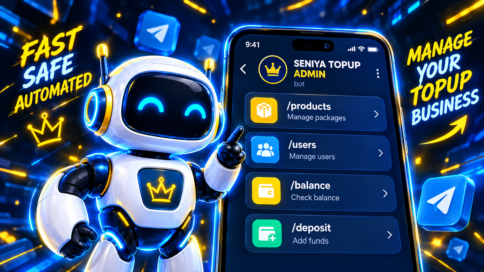 Telegram Bot Instant Game Top-Up @seniya_adminbot Sri Lanka